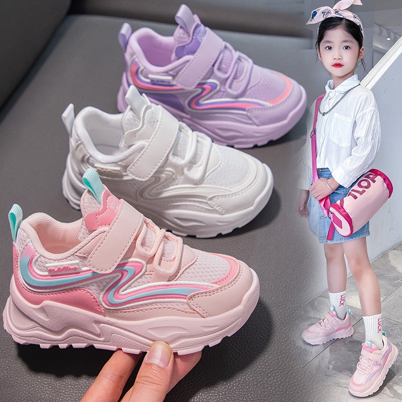 DUNIA ANAK CERIA COD SEPATU ANAK PEREMPUAN TERBARU / SEPATU SNEAKER ANAK CEWEK / SEPATU SPORTY ANAK 