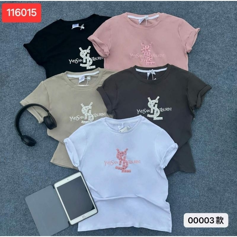 kaos atasan wanita  ysl importt bagus