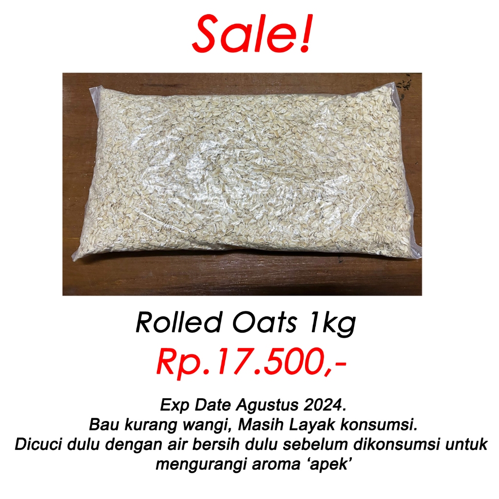 

Reguler Rolled Oat | Instant Oat | Oatmeal Gandum Kasar