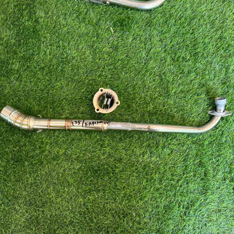 leher knalpot supra x 125 / karisma + adaptor stanlish d 50mm