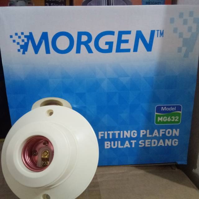 MG-632 FITTING BULAT MORGEN FITTING LAMPU MORGEN BULAT RUMAH LAMPU FITTING PLAFON BULAT MORGEN - MG6