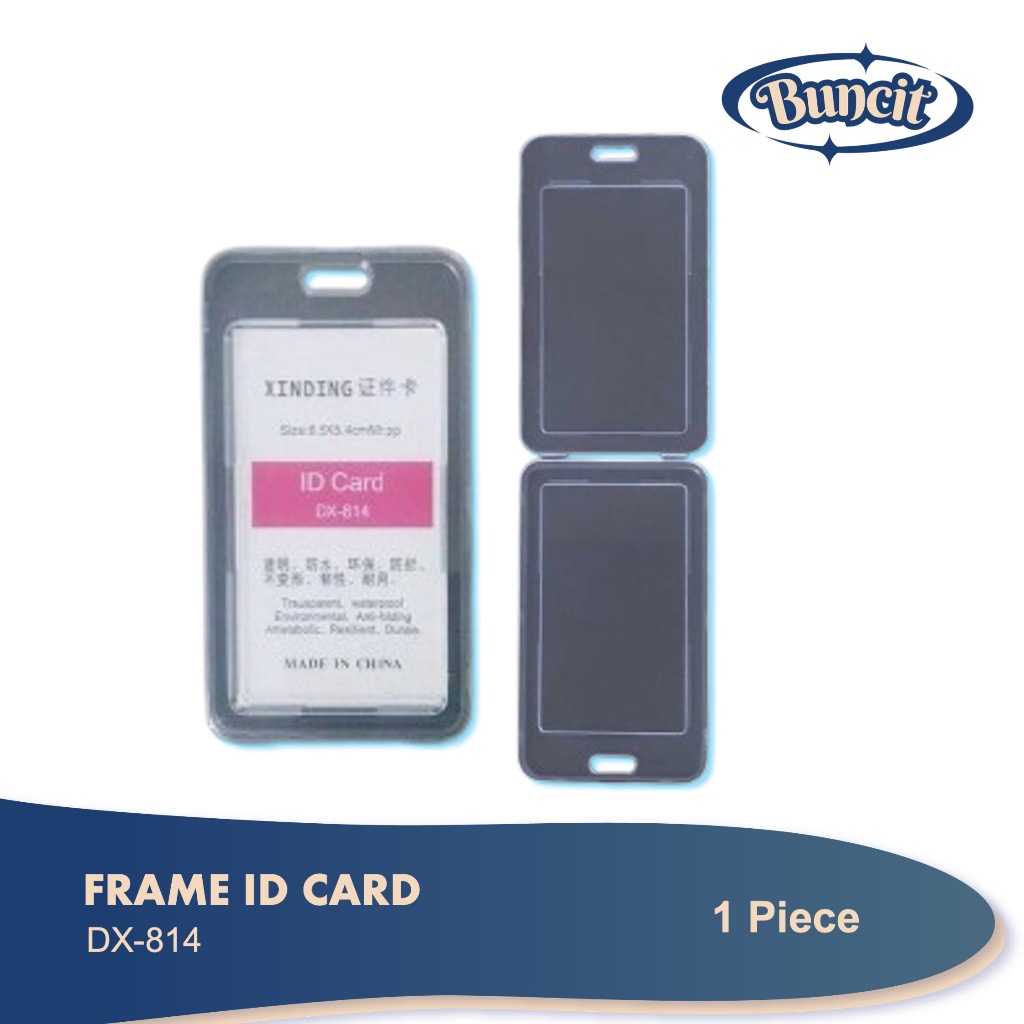 

Frame ID Card Holder Vertical DX-814 Transparant / ID Card / Card Holder / Buncit