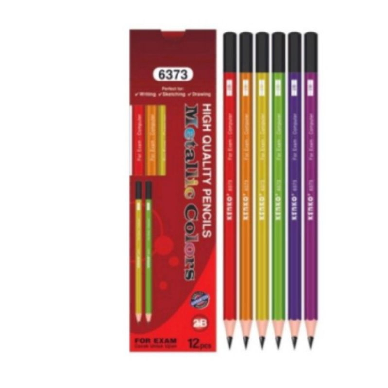 

pensil 2b kenko metalik colors per pak