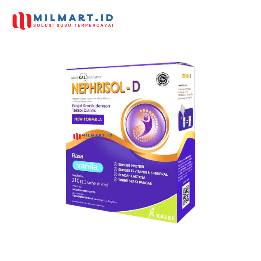 

NEPHRISOL-D VANILA 210 G NUTRISI KESEHATAN GINJAL
