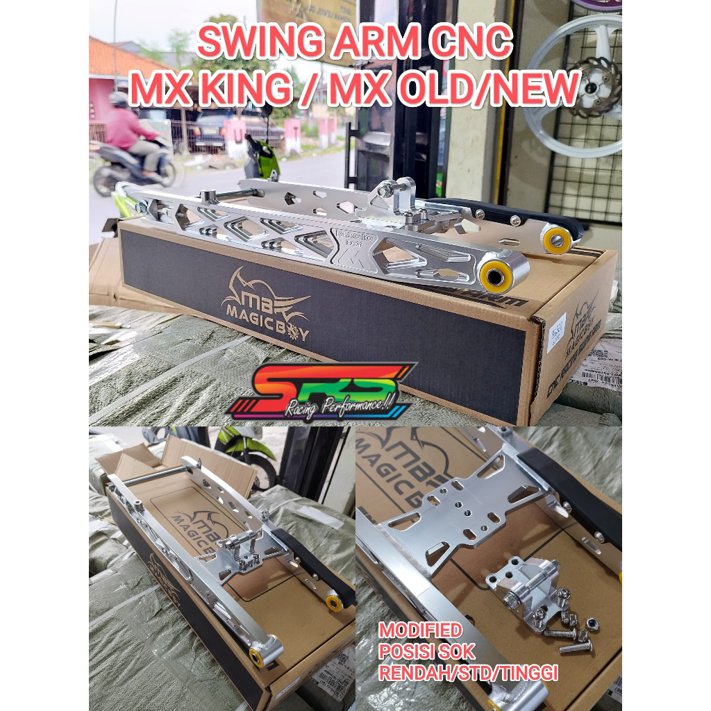 Swing Arm Long Magic Boy Mx King Mx old Mx new Arm Panjang CNC MX KING