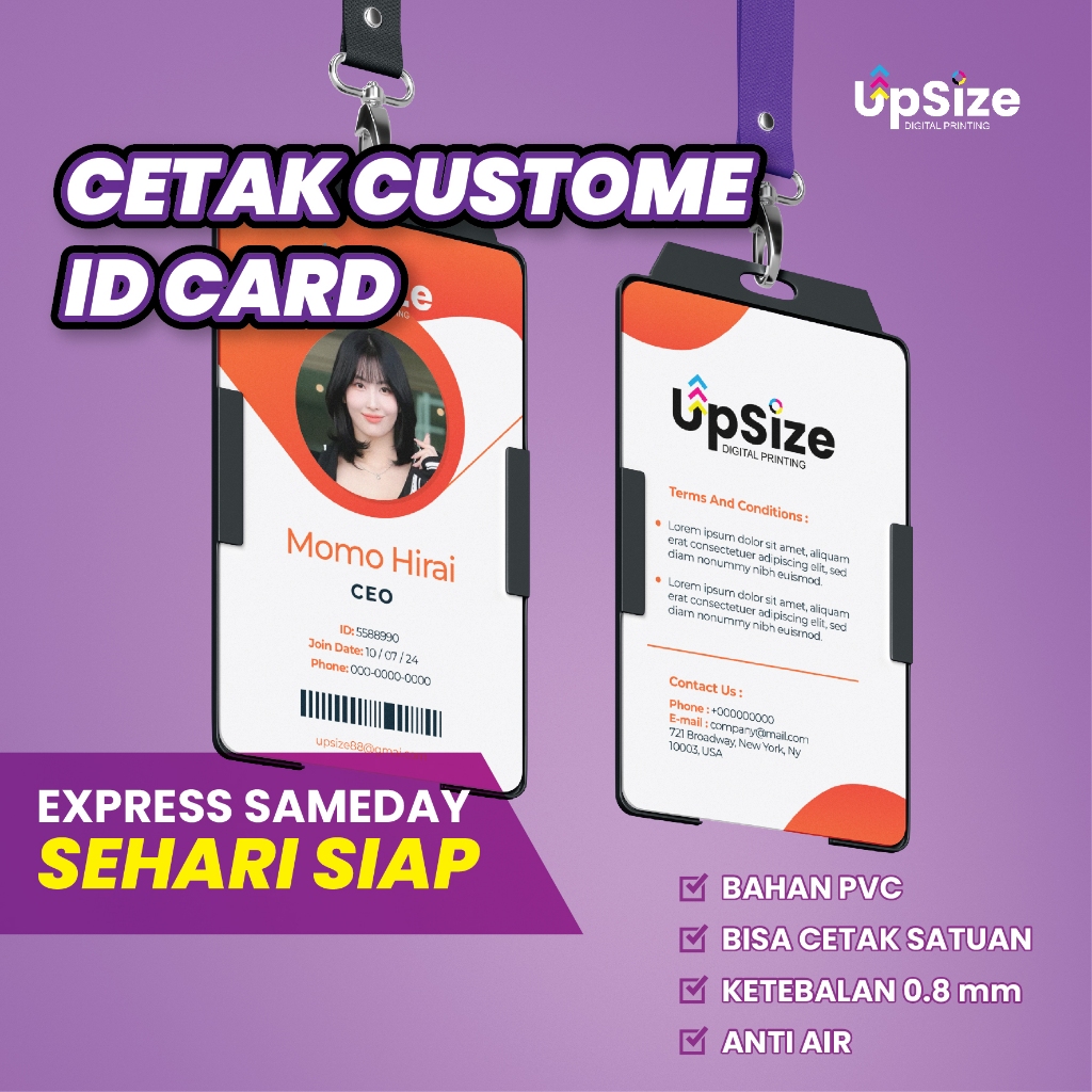 

Cetak ID Card PVC Premium Kartu Member | Cetak Kartu Anggota Pelajar | Cetak Member Card PRINT UV