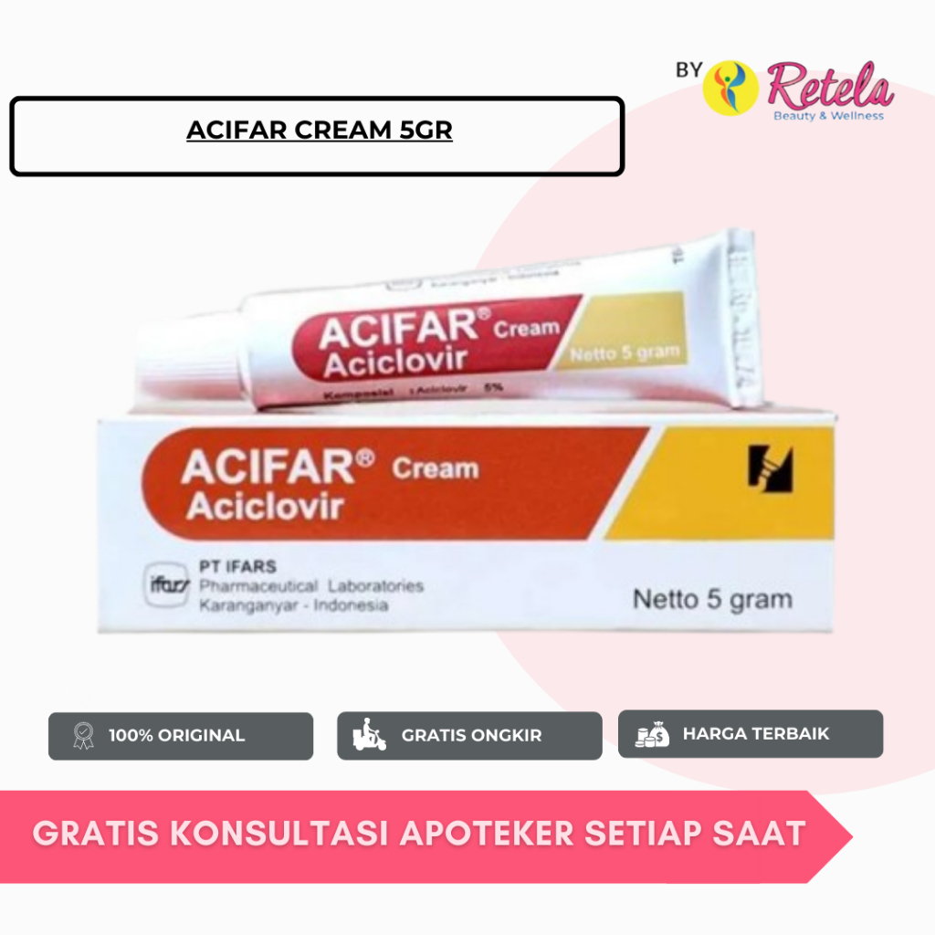 ACIFAR CREAM 5 GRAM / ACYCLOVIR