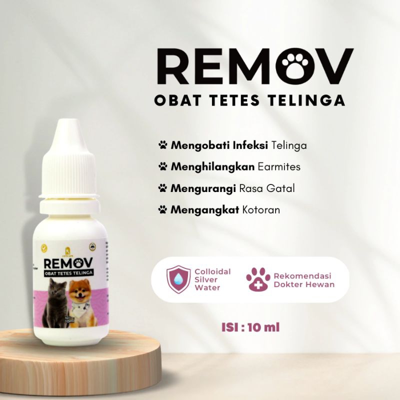 Obat Telinga Remov Kucing & Anjing | Obat Tetes Telinga