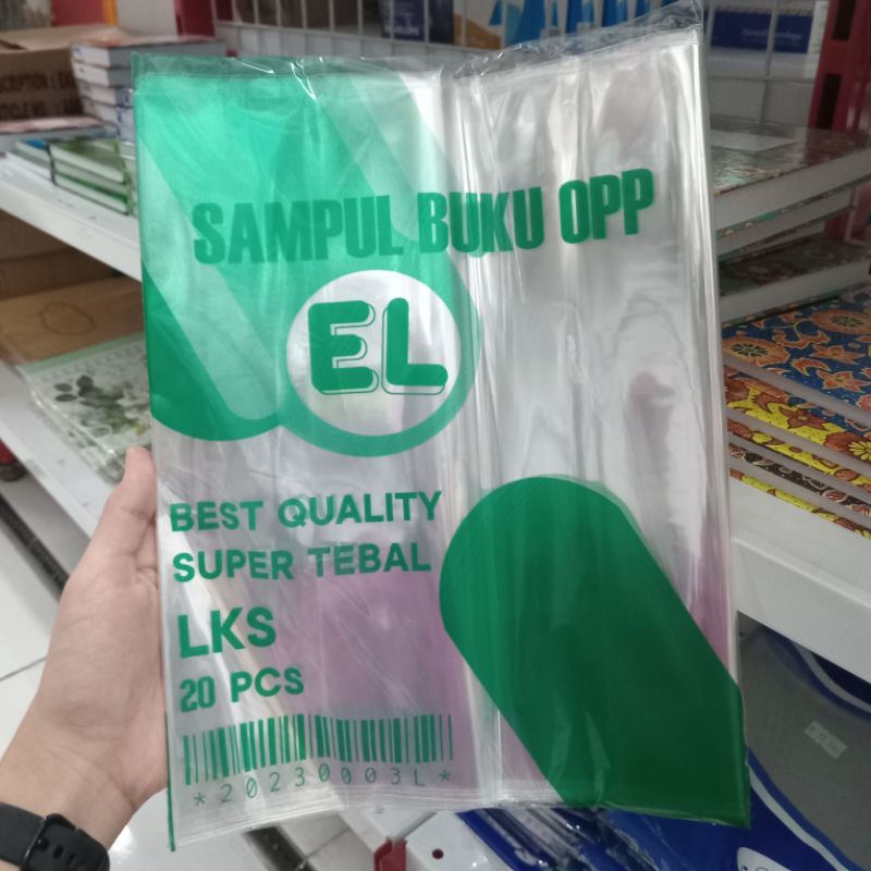 

ATK-POINT | EL SAMPUL BUKU LKS PLASTIK OPP + PEREKAT 20 LEMBAR