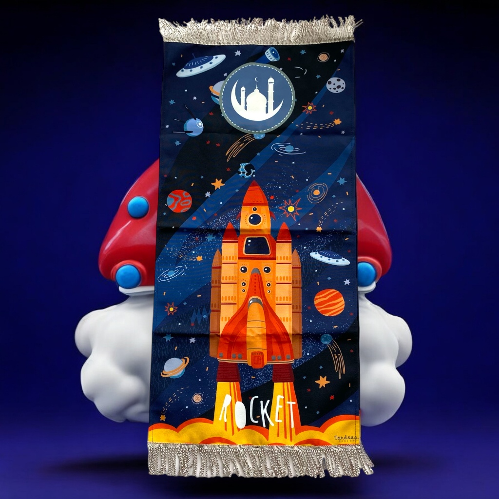 Sajadah Cordova Anak " Rocket 1 " 90x45