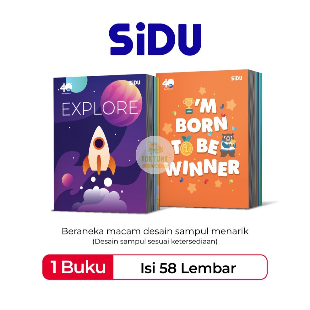 

Buku Tulis Sidu 58 Lembar 1 Pak Isi 10 Buku