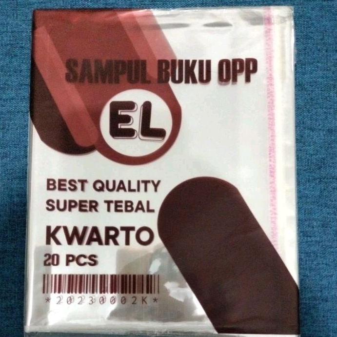

SAMPUL BUKU / BOOK COVER PLASTIK / PLASTIK OPP / MEREK EL