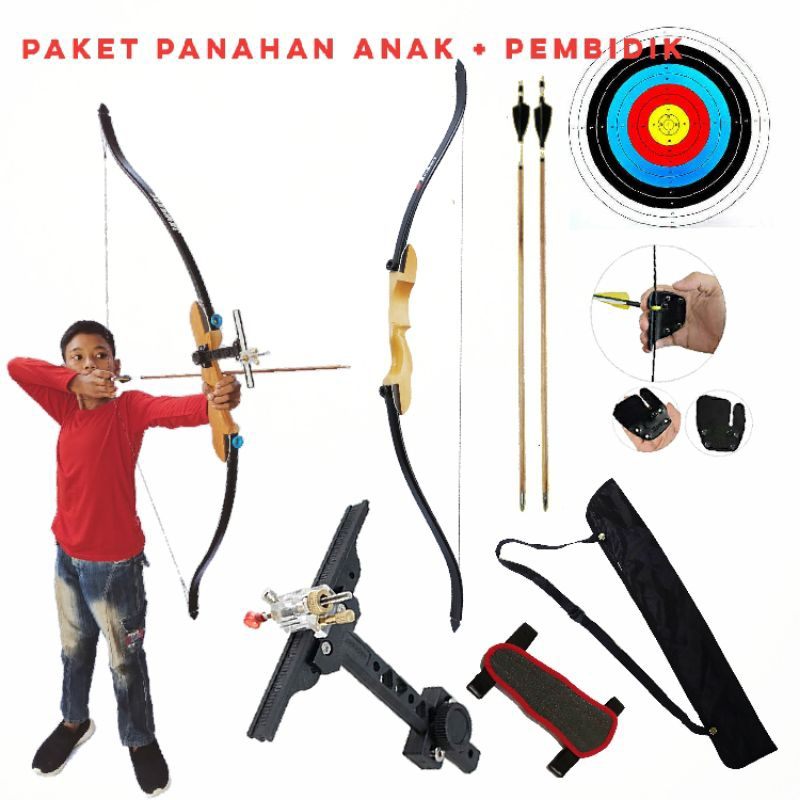 Busur Panah Anak SD SMP dengan Visir Pembidik