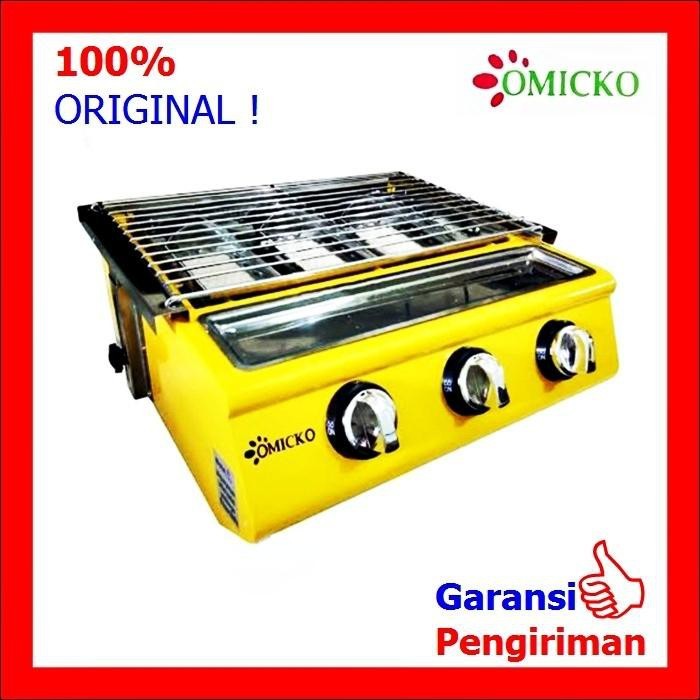 Kompor Panggang 3 Tungku Omicko Kompor Sosis Bakar Sate Bakar Lauk Bakar 3 Tungku LR Q3 B