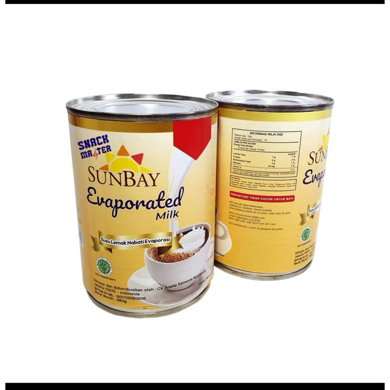 

SUNBAY EVAPORATED MILK 380 GRAM SUPER MURAH