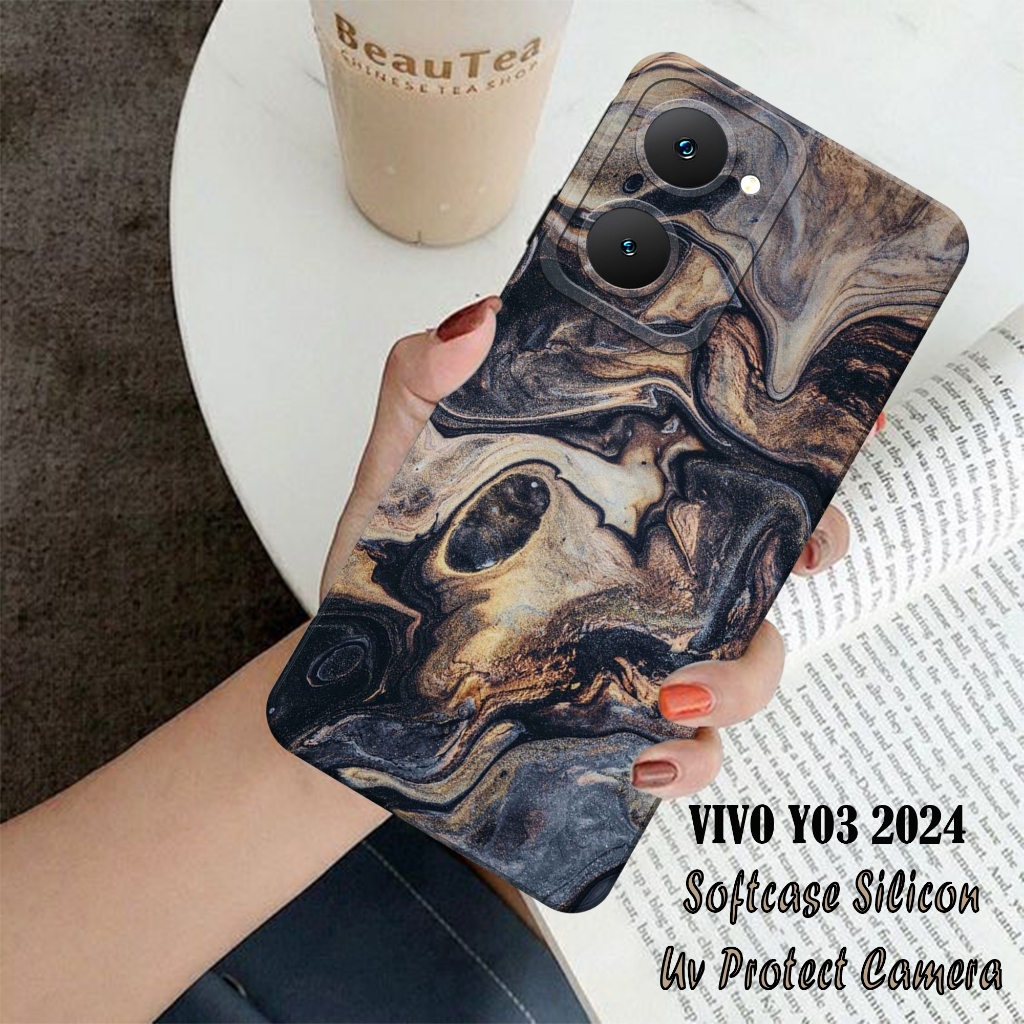 Case VIVO Y03 2024 - VIVO Y03 2024 Terbaru - Softcase  VIVO Y03 2024  - Softcase Pro Camera - Casing