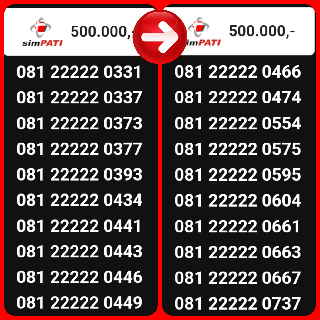 NOMOR CANTIK & REQUEST NOMOR klik cari Nomor Cantik Indonesia @5