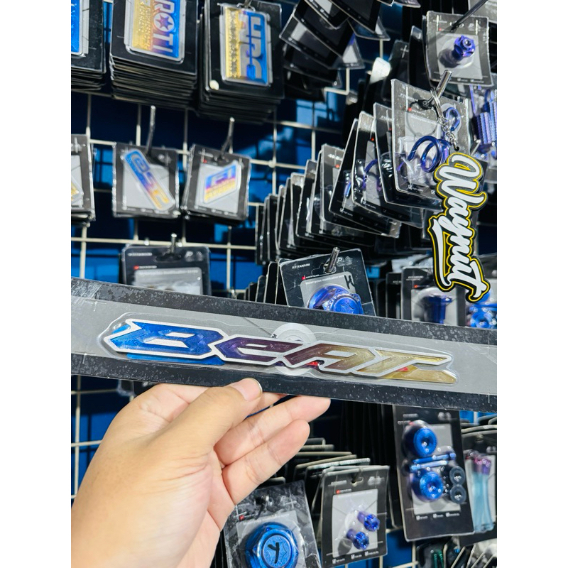 LIVE - EMBLEM BODY BEAT TITANIUM 1 SET KANAN KIRI / ORIGINAL VIETNAM GR5 BISA REQUEST WARNA READY ST