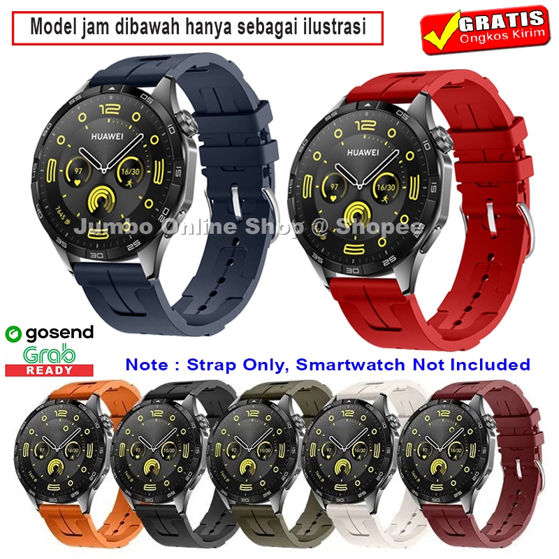 Strap Tali Jam Huawei Watch GT 3 42mm - Huawei Watch GT 2 42mm - Huawei Watch 2 - Model H-Pattern Si