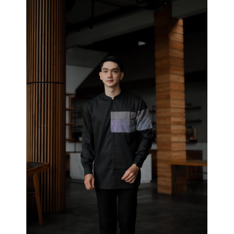 baju batik salur trz - baju muslim pria - fashion muslim pria - kemko salur