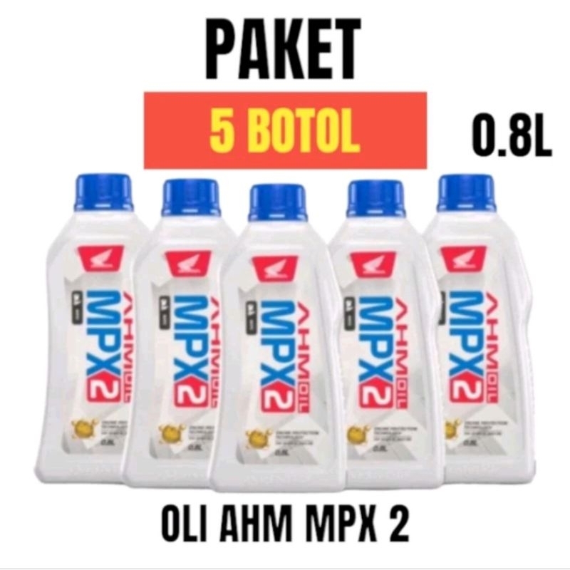 GROSIR 5 PCS OLI MPX2 MPX 2 0.8L PAKET HEMAT 5 BOTOL OLI MPX2