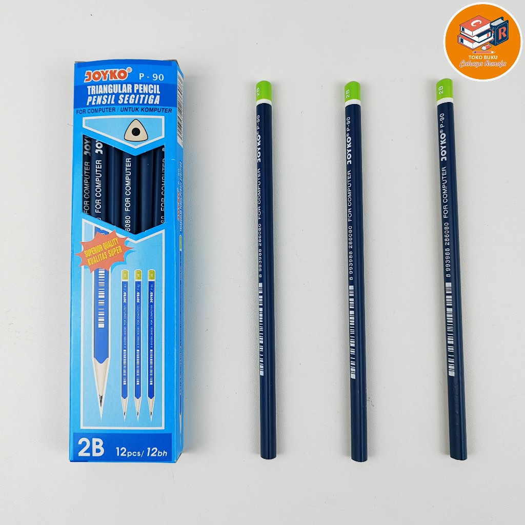 

Pensil Joyko 2B Satuan Triangular Pencil Segitiga P-90