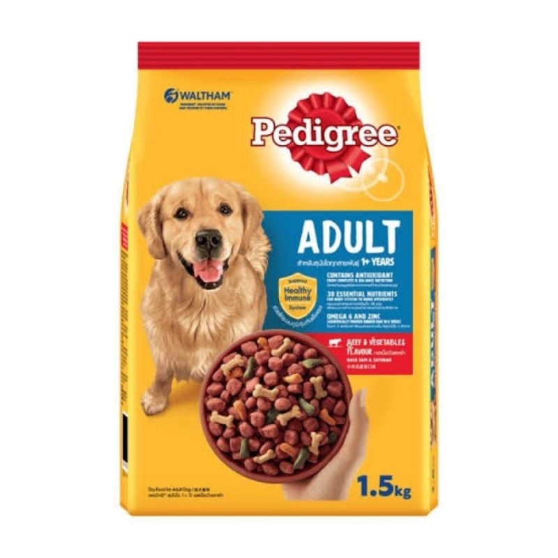 Pedigree 1,5kg Makanan Anjing Pedigree Adult Dogfood Makanan Kering Anjing