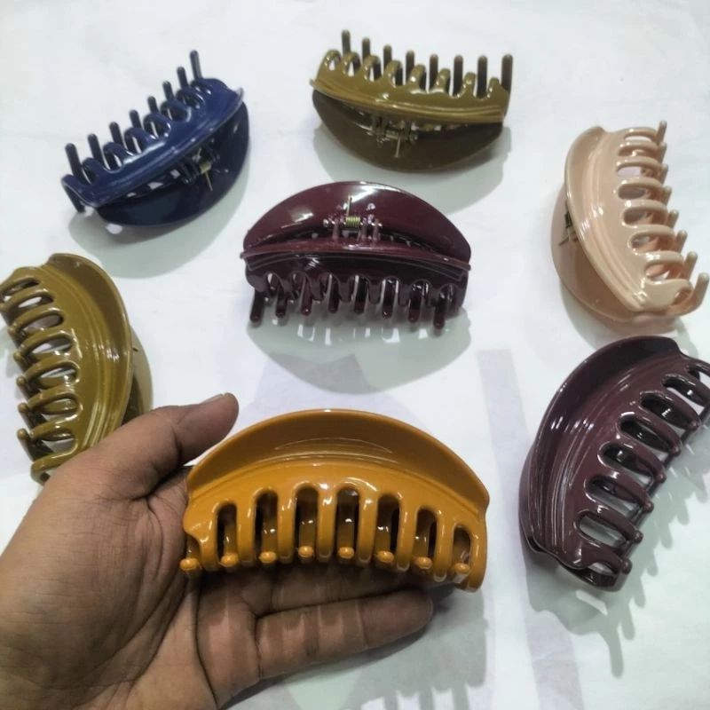 Jepit Rambut Jedai Model Kerang Jumbo isi 12 pcs