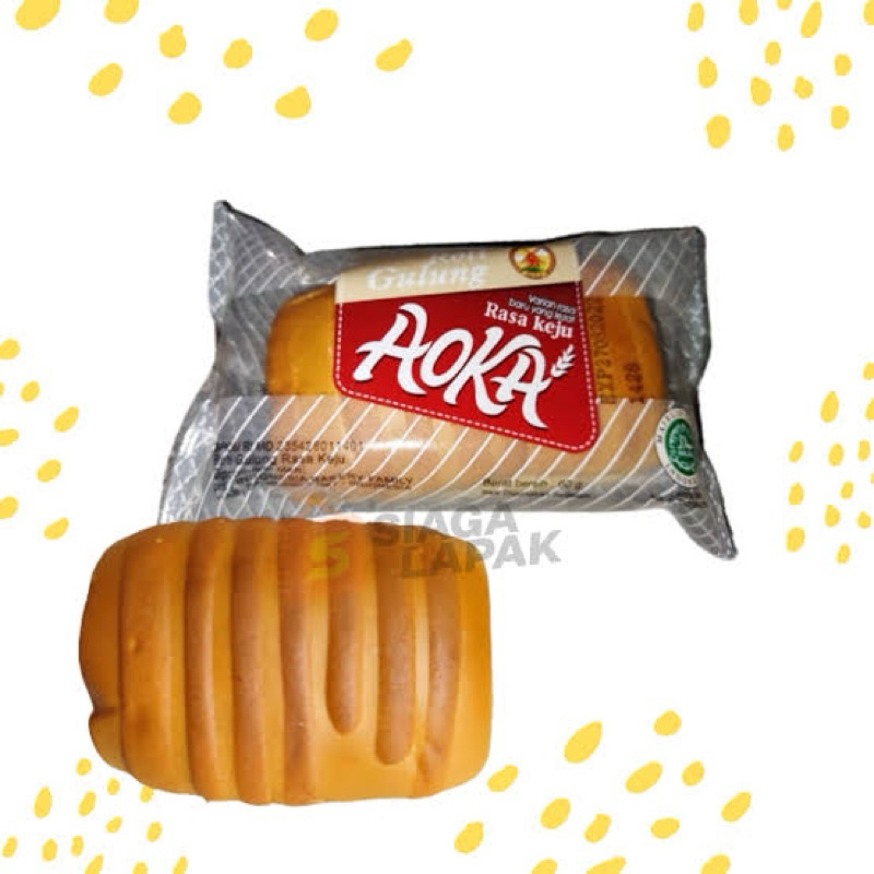 

roti aoka gulung varian rasa keju dan coklat