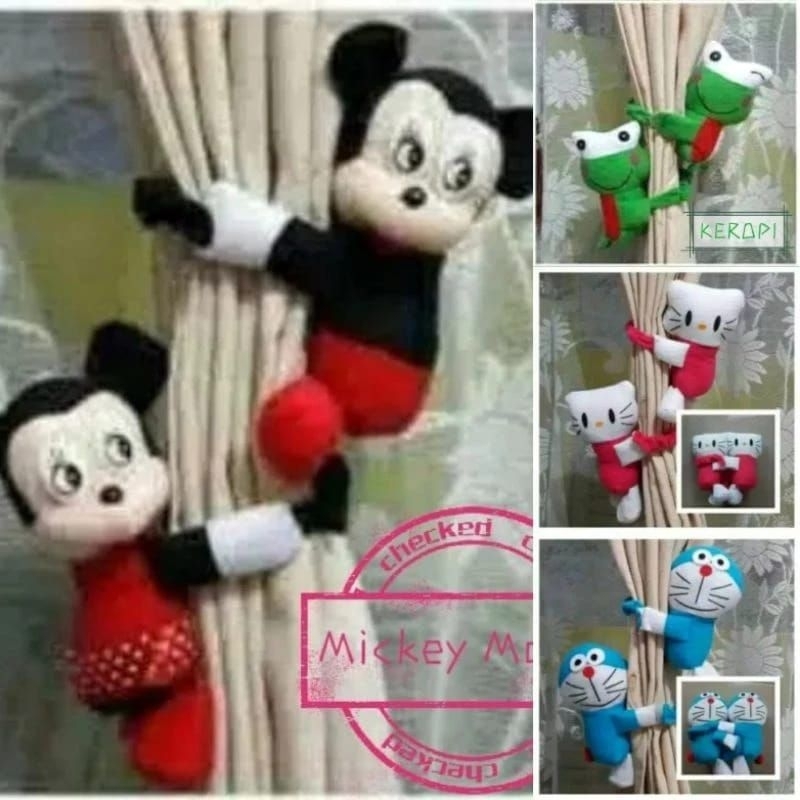 Ikatan Gorden / Jepitan Gorden Karakter Lucu / Jepitan Gorden Karakter Lucu Doraemon