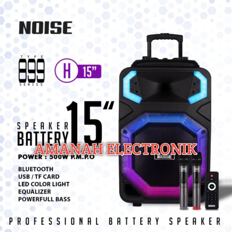 Speaker Portable Noise 899 H15 Original 15inch Bluetooth