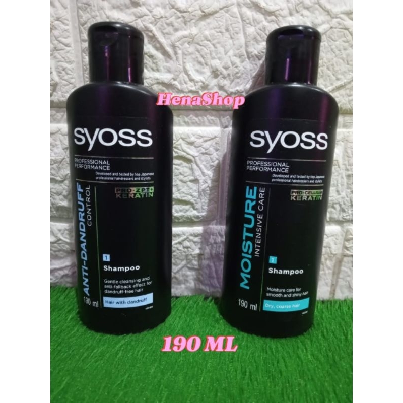 Shampoo Salon SYOSS Keratin Anti-Dandruff dan Moisture Intensive care 190 ML