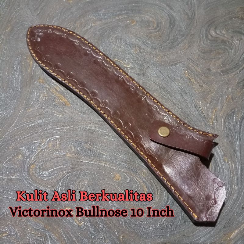 Sarung Pisau Victorinox Bullnose 10 inch / Sarung Pisau Kulit Asli Bullnose 10 inch