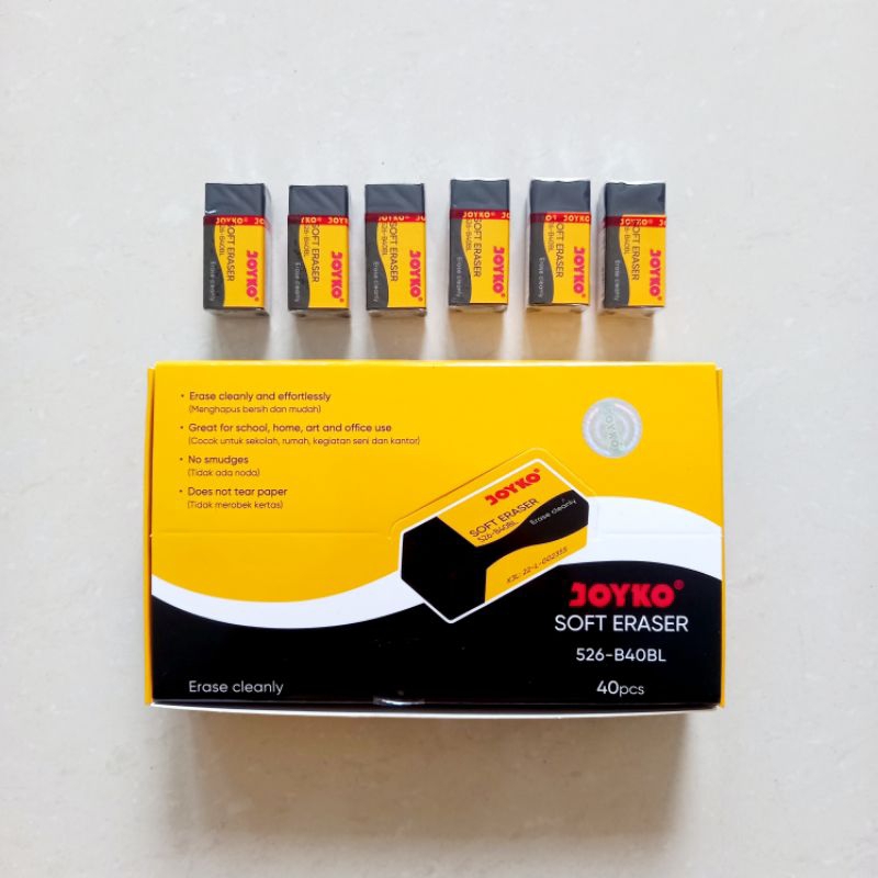 

[ ECER MURAH ] Stip Penghapus Eraser Joyko 526-B40BL Hitam