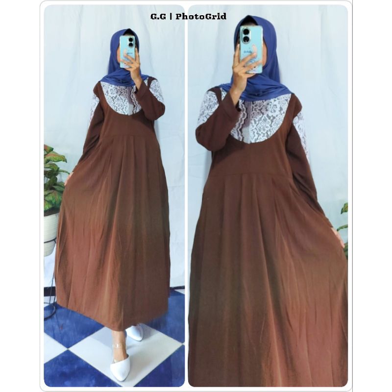GAMIS VOXY VARIASI BRUKAT BUSUI RESLETING DEPAN