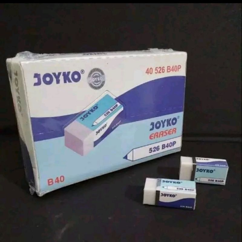 

PENGHAPUS PENSIL JOYKO 526 B40P ERASER/PENGHAPUS ESELON