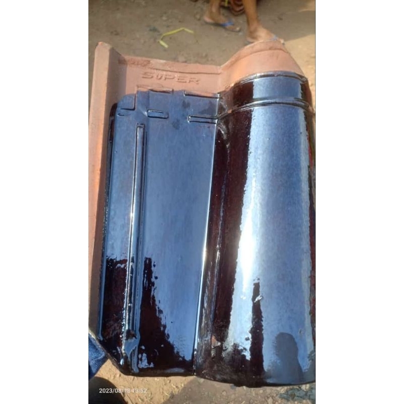 Genteng Morando Super Glasur Jatiwangi Warna Brown