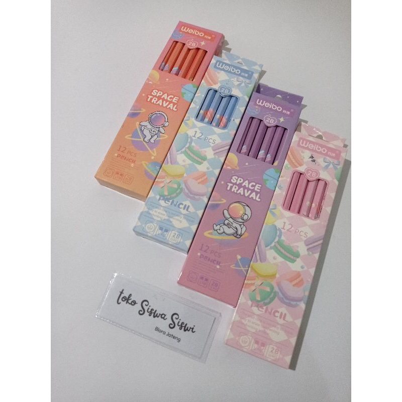 

WEIBO PENSIL 2B NEW DESIGN COLORFULL MOTIF