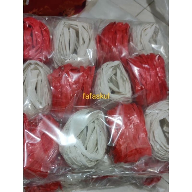 

tali rafia merah putih (12pcs) #talirafiamerahputih #rafiakecil #rafialusinan #pernakpernikkemerdekaan #agustusan2024