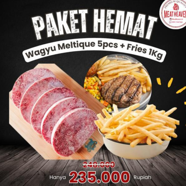 

Paket Hemat Wagyu Meltique + Fries 1 kg