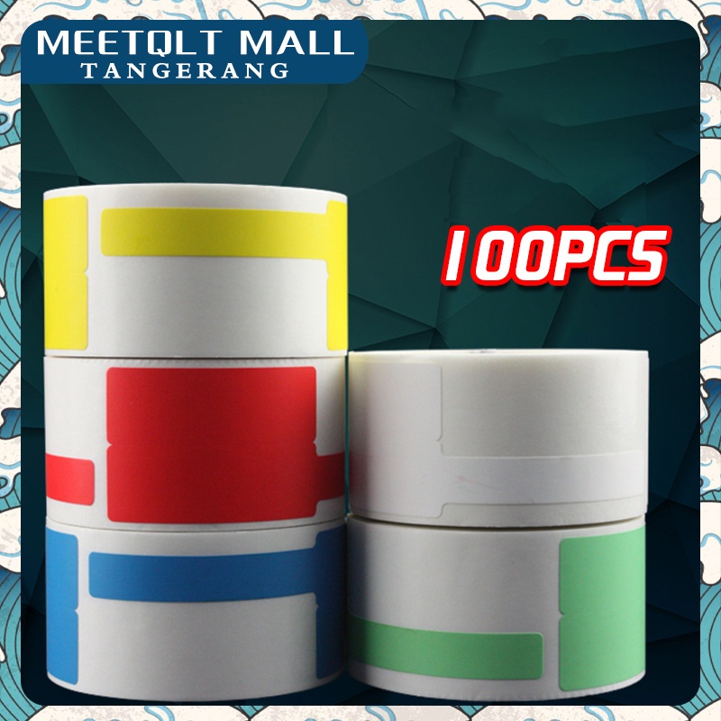 

Stiker Label Kabel 100PCS-Lembar Stiker Label Kabel Sintetis PP-Cable Marker Number Tag