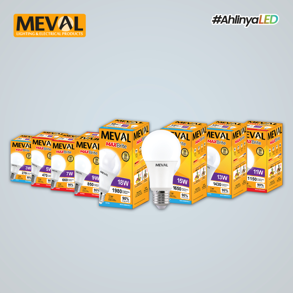 MEVAL Lampu Bohlam LED Bulb Maxbrite