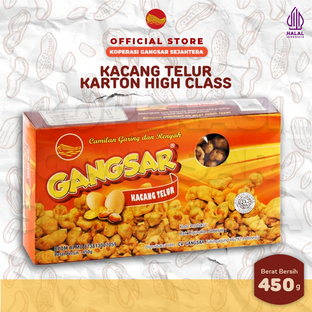 

GANGSAR KARTON KACANG TELUR 450GR