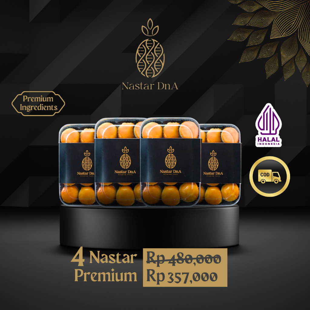 

Nastar DNA - Nastar Wijsman Butter Premium 4 box dinikmati sendiri, buah tangan, hantaran, lebaran