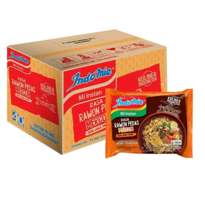 

indomie kuah rawon pedas mercon 1dus