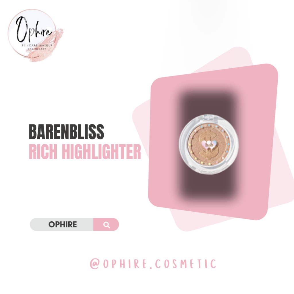 BNB Barenbliss Highlight Rich Girl in Area Kosmetik Korea Face HIGHLIGHTER Powder Make Up Pigmented