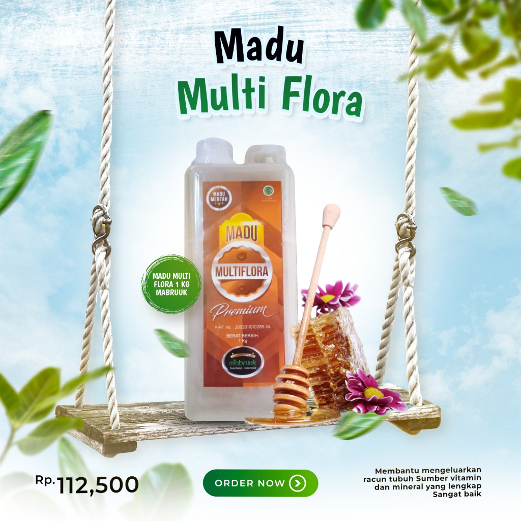 

Madu Premium - Madu Multi Flora 1 Kg Mabruuk