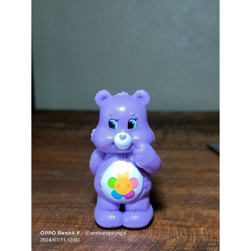 action figure care bears purple ungu