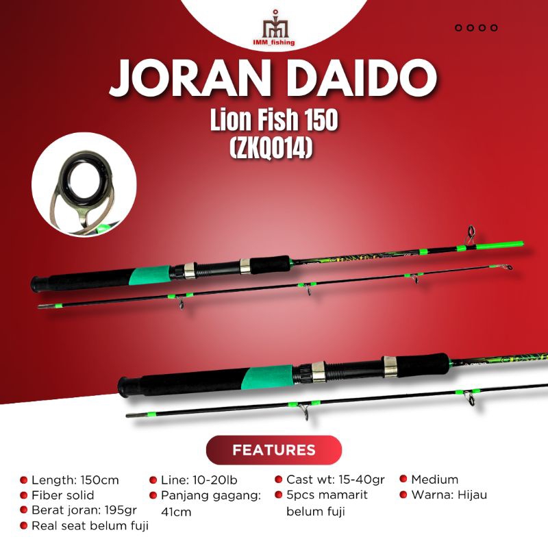JORAN DAIDO LION FISH | Tongkat Pancing | Fishing Rod | Spinning