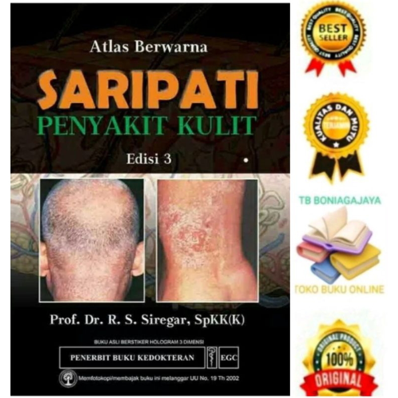 (Original).  Atlas Berwarna Saripati Penyakit Kulit - R S  Siregar